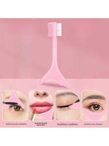 Must-Have For Beginners! 3-Piece Eyebrow Scissors & Trimmer Set – Crescent Shape Fits Brow Bone + Macro Precision Trimming + Portable & Scratch-Proof, Effortlessly Create Natural Eyebrows - Pink Combo Pack - View 2