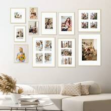 2/3pcs 12x16in/30x40cm Gold Aluminum Alloy Photo Frames, A3/A4 Modern Home Decor Art Frames, Minimalist Stylish Gold Aluminum Alloy Decorative Frames - Gold - View 5