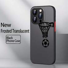 Fútbol Baloncesto Arte Genial Lujo Moderno Compatible con Apple 16 15 14 13 12 11 8 XR XS Pro Plus Funda Protectora de TPU Suave Transparente Mate - Colores mixtos - Ver 7