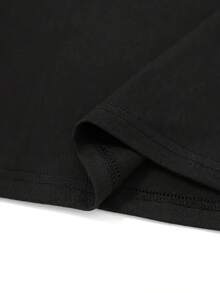 95% Polyester 5% Spandex High Elasticity Machine Washable Suitable For Spring Summer Autumn - 黑色 - 查看 4