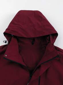 Chaqueta deportiva para mujer, cortavientos para exteriores, chaqueta, cortavientos casual - Rojo - Ver 4