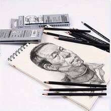 12pcs Premium Sketching Pencil Set - 2H, HB, B, 2B-8B Sketching Pencils - Perfect For Artists And Designers