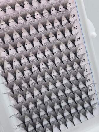 120 Pcs Premade Fans Eyelash Extensions , 10D/20D/30D/40D Thickness 0.07mm D/C Curling 8-15mm Eyelashes , Middle Stem Premade Fans Dramatic Volume Lash Extensions Lash Clusters,Eye Lash Clusters,Individual Eyelashes,Lashes,Fake Lashes