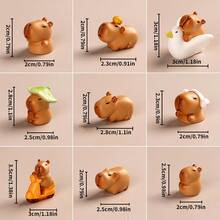 1-Piece Capybara Statue Set - DIY Resin Animal Miniature Figurine, Creative Home & Office Decor, Perfect Gift For Teens