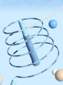 1pc 2.8M Bamboo Segmented Jump Rope, Fitness Jump Rope For Men And Women Weight Loss