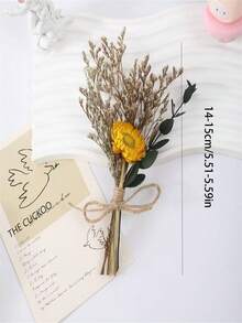 2/6/12 Piezas Ramo de flores secas mini, decoración navideña, caja de regalo para propuesta a dama de honor, centros de mesa para boda bohemia, pequeñas flores secas de pampa para decorar jarrones, flores secas diminutas para decorar tartas de cumpleaños