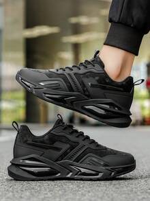 Men's Casual Air Cushion Sports Shoes, Comfortable Shock Absorption And Non-Slip Design Running Shoes, Suitable For Outdoor Sports And Daily Wear