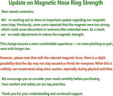 VELCARE 4-6 Pcs Nose Rings Hoops Nose Piercings Nose Piercing Jewelry Fake Nose Ring Fake Septum Double Hoop Nose Ring Lip Nose Rings For Women Clip On Helix Cartilage Hoop Earrings Nose Cuffs - UPGRADE 4PCS Magnetic Septum Nose Ring - 查看 2