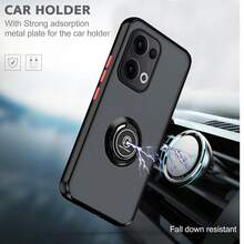Funda para teléfono OPPO RENO 13 5G, cubierta magnética para montaje en coche de TPU + PC duro
