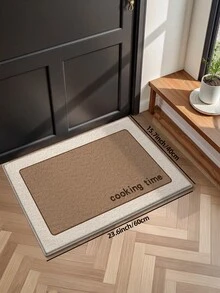 DAJIANG 1件装防滑舒适门垫，烹饪时间字母图案入口地毯，厨房地垫，可机洗，易于清洁，家居装饰，厚绒面料，适合节日房间装饰、洗衣房、走廊地毯、秋季、冬季、卧室装饰、秋季装饰、地毯，适合万圣节、感恩节、圣诞节厨房地毯 - 彩色 - 查看 16