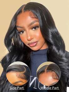 Coleen 250% Human Hair Wigs Chocolate Brown Body Wave Wig Human Hair Glueless 13x4 Lace Front Wig #2 Dark Brown Wig 13x6x1T Part Wig Pre Plucked With Baby Hair Glueless Wigs #1B Natual Color Human Hair Chocolate Brown Body Wave Lace Front Wigs For Christmas - Natural Black - View 6