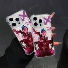 Funda de Teléfono a la Moda para los Modelos de  16, 15, 14, 13, 12, 11 Pro Max, X, XR, XS Max, 8 y 7 Plus con Parte Trasera Suave y Clara y Función Antigolpes Agregada - Mezcla de colores - Ver 4