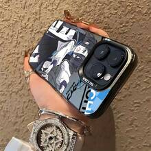 [Enviado desde México]Funda de Teléfono de Chica Animada Y2K para Modelos de  16, 15, 14, 13, 12, 11 Pro Max, X, XR, XSMAX, 8 y 7 Plus con Parte Trasera Anticaída y Acabado Mate. - Plateado - Ver 3