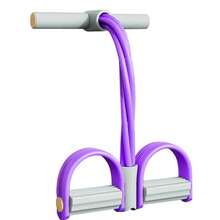 XIESHOU 1 件加厚脚踏板阻力带，腹部训练器，腿部和腹部锻炼，瑜伽伸展辅助工具，仰卧起坐锻炼器材 - 彩色 - 查看 11