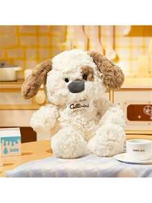 Gillinini 33cm/12.99in Cute Cartoon Spotted Dog Plush Pillow Case, Comfort Sleep Toy Decor, Holiday Gift - White - View 3