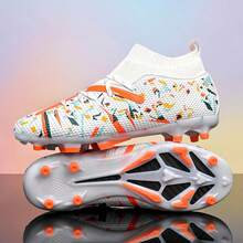 Nuevos tacos de fútbol juveniles recomendados para la escuela, estudiantes, partidos, entrenamiento - Altos, clavos largos, duraderos, antideslizantes, tracción fuerte, unisex adulto