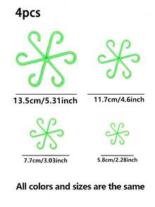 8个/4件装植物支架，坚固的攀援植物茎夹，藤蔓固定器，室内花茎固定器，塑料园艺工具，适用于攀援植物，可用于露营/婚礼/花园装饰/卧室装饰/房间装饰/家居装饰/秋季装饰/情人节/复活节 - 彩色 - 查看 15