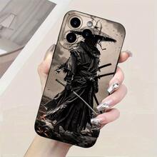 Una funda de teléfono creativa diseñada como un samurái, hecha de material TPU, que proporciona protección a prueba de golpes para varios modelos de  (incluyendo 16, 15, 14, 13, 12, 11 Pro Max/Plus/Pro/Mini, XR, XS, X MAX y 7 8G Plus). - Mezcla de colores - Ver 1