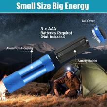 Mini Flashlights Bulk, Bright Handheld Flash Lights With Lanyard, Small LED Flashlights For Night Reading Emergency Hurricane Camping Hiking Party Favors - Màu xanh lam - Xem 4