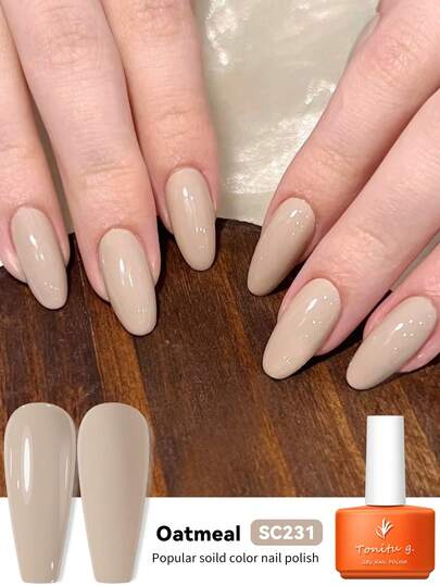 Tonitu g. Tonitu G 7ml Gel Nail Polish – Nude Khaki Soak-Off, UV/LED Curing, Semi-Permanent Gel Polish For Autumn And Winter Manicure At Home Salon & Nail Art, Gift For Women