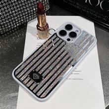 Sparkling Sequins Black Bling Rhinestone 1pc Multi-Color Full Rhinestone & Mirror Design 2-In-1 Black Phone Case Compatible With Iphone 16 Waterproof Shockproof Anti-Fall Scratch Resistant Fashion Phone Cases Birthday Gift Party Mom - Multicolor - View 67