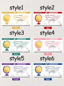 Customized Personalized Scratch Cards, Boarding Passes, Vacation Scratch Cards, Surprise Travel Scratch Cards, Vacation Gifts, Surprise Vacation Destinations, Gifts For Vacation Parties - Multicolor - View 10