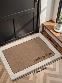 DAJIANG 1件装防滑舒适门垫，烹饪时间字母图案入口地毯，厨房地垫，可机洗，易于清洁，家居装饰，厚绒面料，适合节日房间装饰、洗衣房、走廊地毯、秋季、冬季、卧室装饰、秋季装饰、地毯，适合万圣节、感恩节、圣诞节厨房地毯 - 彩色 - 查看 6