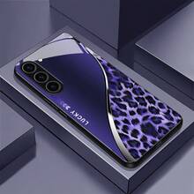 Compatible With Samsung Galaxy S25, S24, S23, S22, S21, S20 FE And Other A Series Models, The New Fashionable Leopard Print Glass Pattern Mobile Phone Case, Compatible Withi Phone17/IPhone17Pro/IPhone17Pro Max 16 15 14 13 12 11 Pro Max And Other Models - 混合顏色 2 - 查看 4