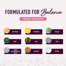 Menopause Support Gummies | Hormone Balance Relief For Hot Flashes, Night Sweats, Mood Swings, &Amp; Bloating | With Phytoestrogen Soy, Vitamin D3, PABA, Biotin | Vegetarian, Gluten-Free | 60 Count - Flavor NameB - 查看 4