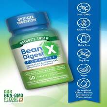 Nature'S Truth Digestive Enzymes | 60 Pills | Bean Digest | Vegan, Non-GMO &Amp; Gluten Free Supplement - Trắng - Xem 3
