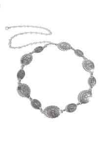 1 Stück Neue Ankunft Ellipse & Ring Design Metallische Taillenkette mit Vintage & Retro Stil Boho Halloween Sommer, Schule Herbst, Herbst, Halloween