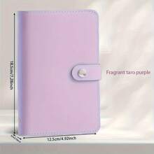 [Leather Currency Album] 50 Sleeves Large Capacity A6 Three-Ring Faux Leather Album For Currency Collection | Rectangular Banknote Storage Box For Coins, Stamps And Cards - Multicolor - View 14