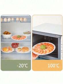 100 Pieces Of Disposable Plastic Wrap, Disposable Shower Caps, Multi-Purpose Disposable Shrink Bags, Disposable Shoe Covers, Thickened Kitchen Plastic Wrap, Household Refrigerated Food Preservation Stretch Covers - Multicolor - View 7