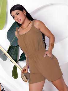 Women's Shorts And Tank Top Set - Mocha Mouse - View 3