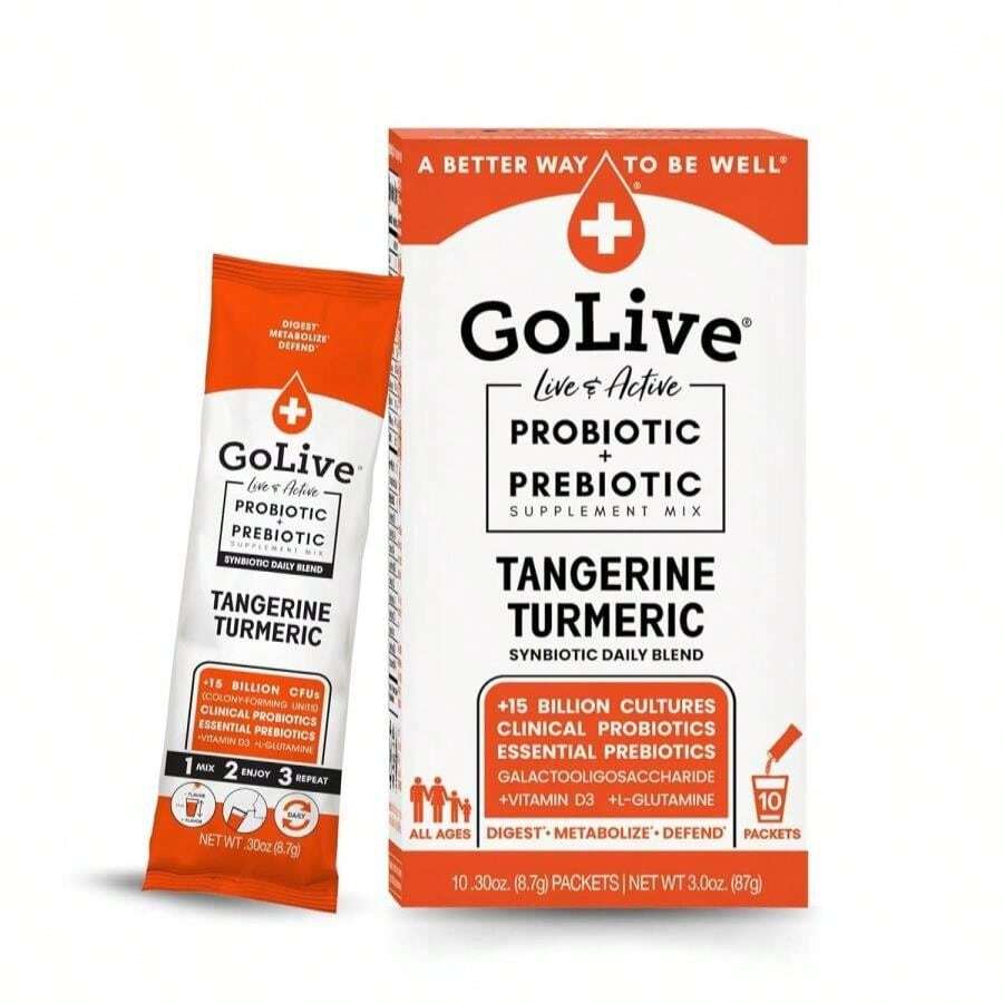 GoLive Prebiotic And Probiotic For Women, Men, Kids Berry Pomegranate Synbiotic Powder W_ L-Glutamine, Vitamin D3, Electrolytes For Gut Health, Digestion, Metabolism, Immunity 15-50B CFUs - Tên hương vị - Xem 1