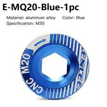 1pc ENLEE M18/M20 Bicycle Crankset Crank Cover Lightweight Bike Crank Cover With Hollowtech Bolt Aluminum Alloy Crank Dust Cover For Mountain And Road Bikes, Bicycle Accessories - Multicolor - View 12