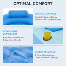 1 Stück tragbare aufblasbare Badewanne, freistehende aufblasbare Badewanne, faltbare tragbare Funktion, geeignet für Erwachsene Spa-Zentren, (hochdichtes PVC)