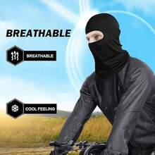 Passamontagna integrale per attività all'aperto - Copricapo invernale per sci e ciclismo, elastico e traspirante, passamontagna unisex con scaldacollo per uomini e donne, sport all'aperto e viaggi, copertura completa del viso