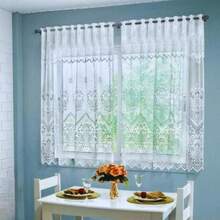 Kitchen Window Curtains - trắng - Xem 1