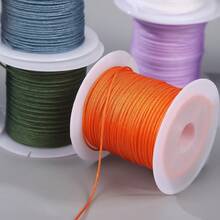 1 Set 20 Rolls Chinese Rope 0.8mm, Random Mixed Color Nylon Thread, Suitable For DIY Bracelets, Necklaces, Beaded Jewelry, Accessories, Materials - Mini 25-color Jade Thread - View 5