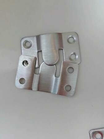 Embedded Bracket Hook, Interlocking Furniture Connector, Stainless Steel Heavy-Duty Photo Frame Hook, Image Wedding Photo, Photo, Frame Pendant, Suitable For Installing Hardware On Large Image Display Art Gallery Walls, Using Z-Clip Interlocking Design To Provide Ultimate Safety And Prevent Hanging Objects From Falling Off.