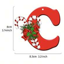 1 pieza Adorno colgante de Navidad de 3.3*3.1 pulgadas de estilo bohemio, de material de PVC y palitos de bambú creativos, adecuado para decorar la sala de estar, el dormitorio, el estudio, el árbol de Navidad y otras escenas, creando un ambiente navideño