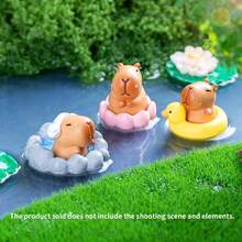 1-Piece Capybara Statue Set - DIY Resin Animal Miniature Figurine, Creative Home & Office Decor, Perfect Gift For Teens