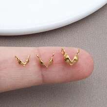 20/50pcs Stainless Steel Bead Tips Calotte Ends Clamshell Knot Cover Fold-Over Bead Tips For DIY Jewelry Craft Making Accessories - Multicolor - View 6