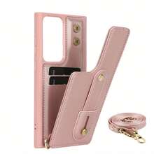 OUKNOEO 时尚斜挎包和仿皮手机壳，兼容 17 Air、16e、15、14、13、12、11 Pro、XS Max、7、8 Plus、XR、SE 以及 Galaxy S25 Edge、S24、S23、S22 Ultra Plus、A13、A14、A15、A16、A35、A36、A53、A54、A55、A56、Z Fold 7 FE、6、5、4