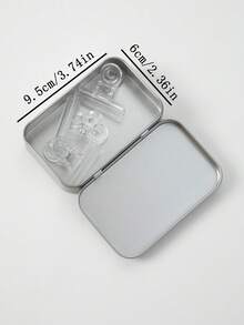 3PCS Silver Metal Hollow Rectangular Hinge Tin Can - Sticker Mini Portable Box, Small Storage Box, Mini Iron Folding Box, Used For Storing Push Pins, Jewelry DIY, Gifts, Jewelry, Pills, Candies, Matches, Soap, Sewing Supplies. Returning To School, Outdoor Travel Supplies, Home Organization And Storage Are Essential Gifts For Christmas Gifts - Silver - View 12