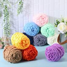 1pc 100g/1pc Chunky Knitting Yarn Set, Single Ply Soft & Skin-Friendly Autumn/Winter Yarn, Suitable For DIY Knitting Scarves, Bags, Slippers, Dolls, Blankets, Cushions - Multicolor - View 9