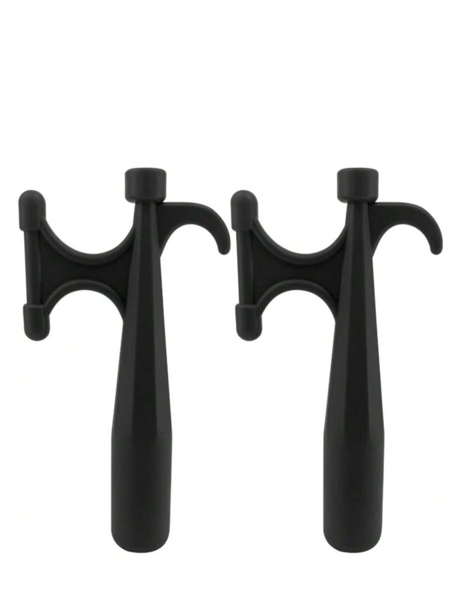 ISURE MARINE 2Pcs Nylon Boat Hook Floating,Hook For Extension Pole,Unbreakable,Durable,Rust-Resistant Boat Hook Replacement Attachment Replacement Boat Hook End For Mooring Yacht Boat Kayak,Black - Black - View 1