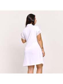 Hoby Robe Microfiber Luxury Sensual Comfort Hobby Bathrobe Honeymoon Nightwear | 811 - 白色 - 查看 3