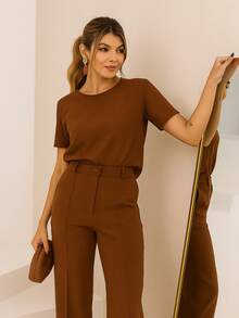 Elegant Premium Women's Tailoring Set - Rỉ Nâu - Xem 4